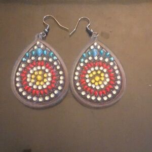 Colorful Teardrop Earrings
